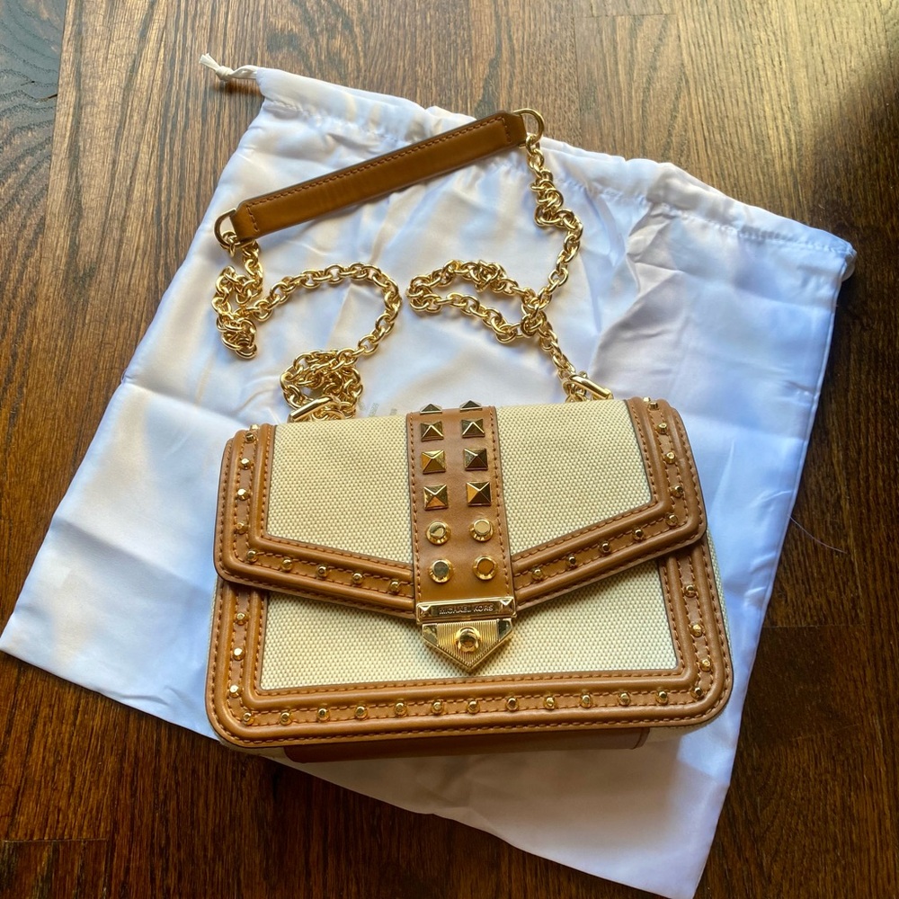 Michael Kors Studded Chain Shoulder Purse
